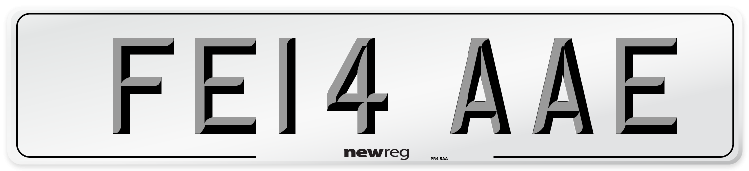 FE14 AAE Number Plate from New Reg